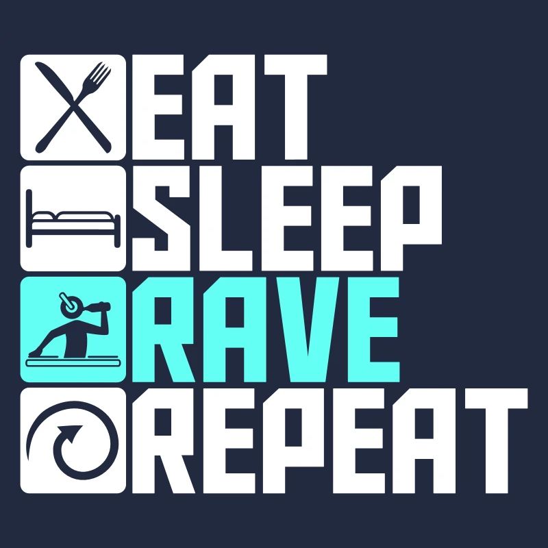 Manger dormir rave répéter nourriture sommeil corbeau disant