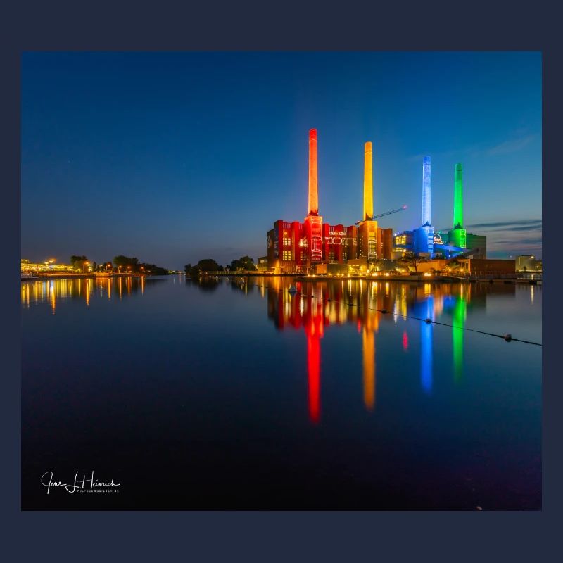 Kraftwerk bunt Wolfsburg