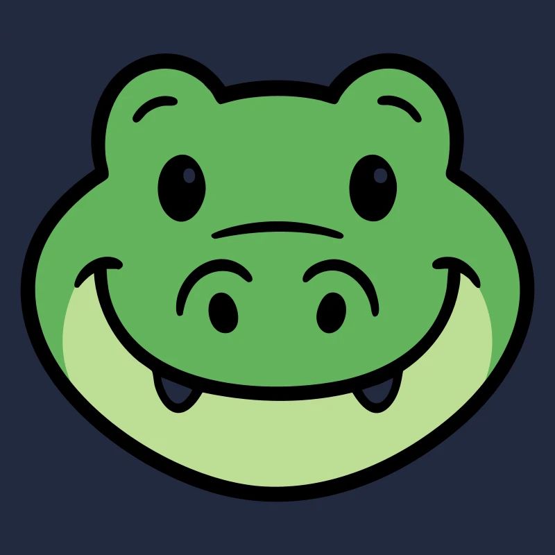 Krokodil Gesicht