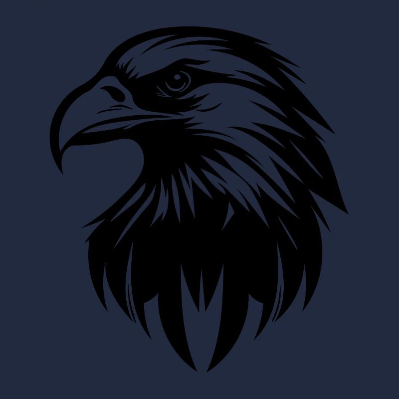 Élégant logo d’aigle dans le style tatouage