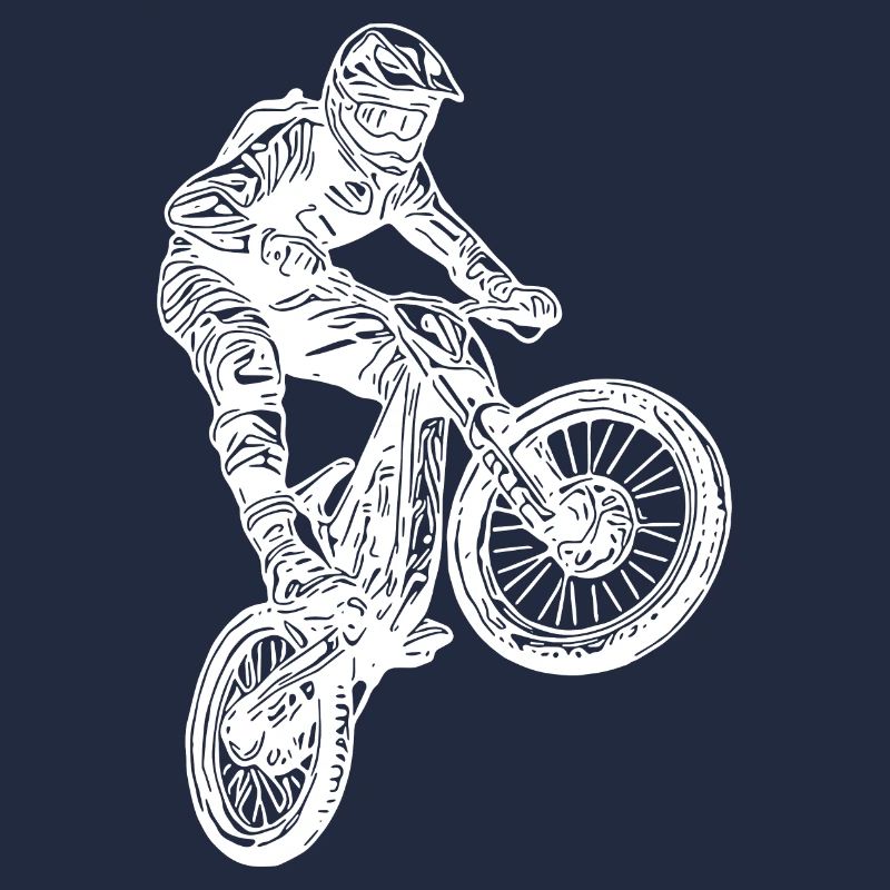 Cooler Radfahrer Springender Mountainbiker