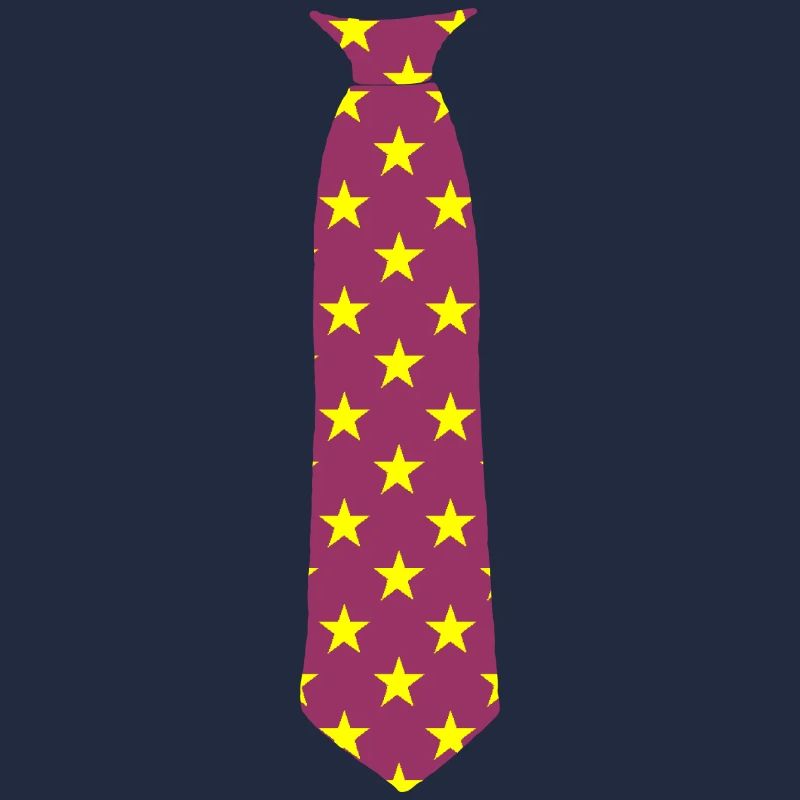 Tie - printed - Stars - Star pattern