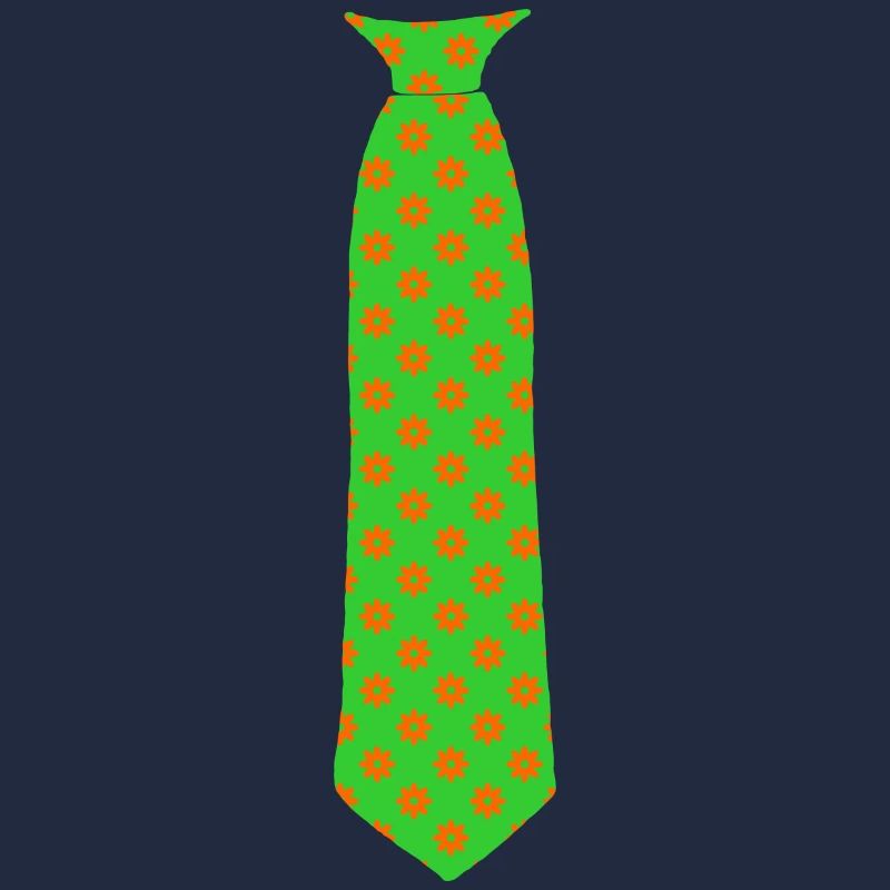 Tie floral pattern