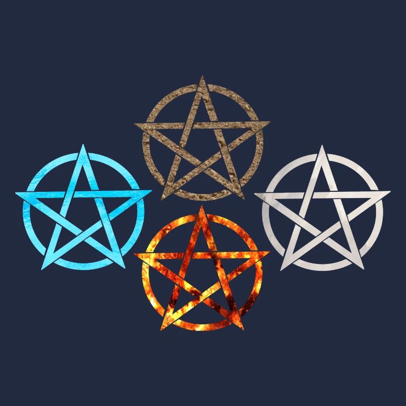 pentagram vier elemente