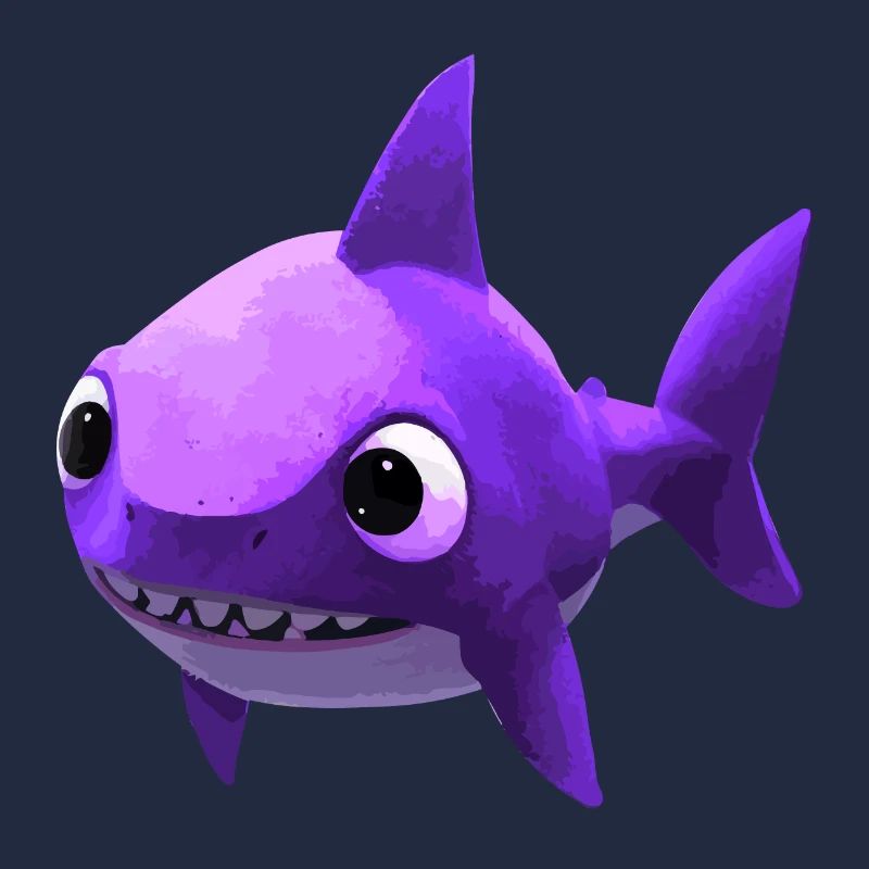 Bébé requin rose - Mignon et élégant