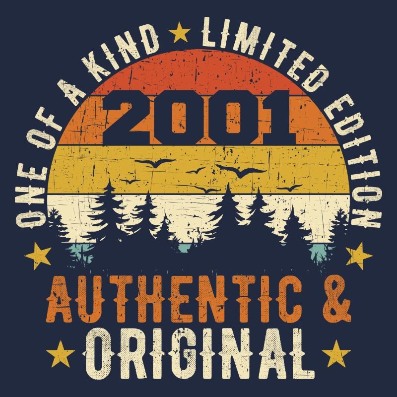 Original 2001 Geburtstagsgeschenk 2001 Authentisch