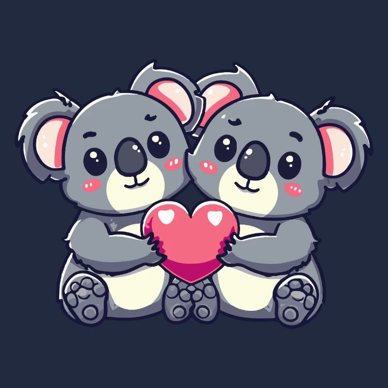 Koala Paar Liebe Valentinstag