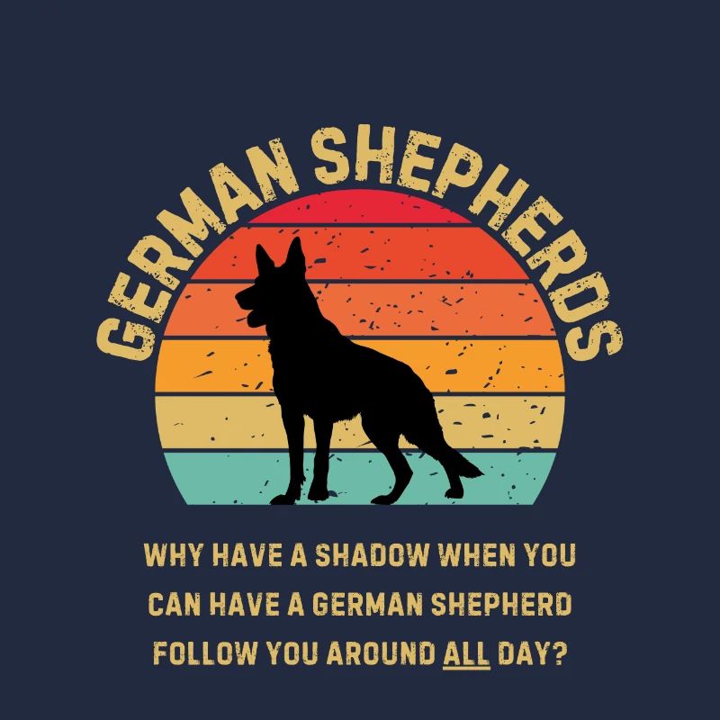 Deutscher Schäferhund Retro Sunset