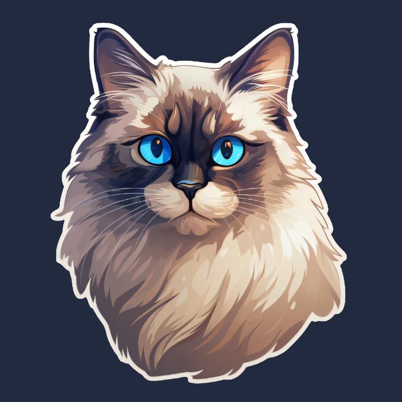 Tête de chat Ragdoll