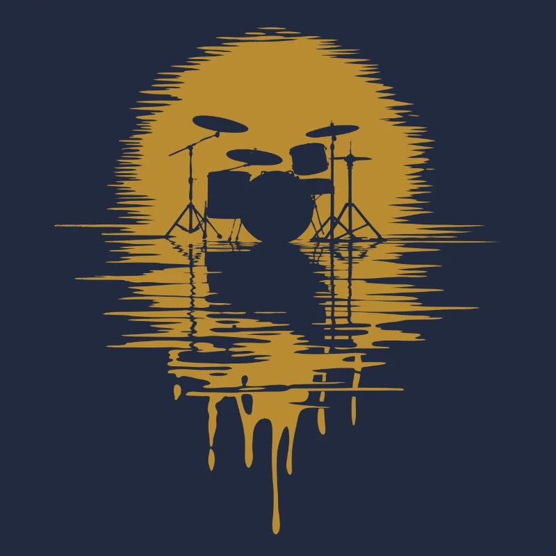 Drumset Silhouette Drums