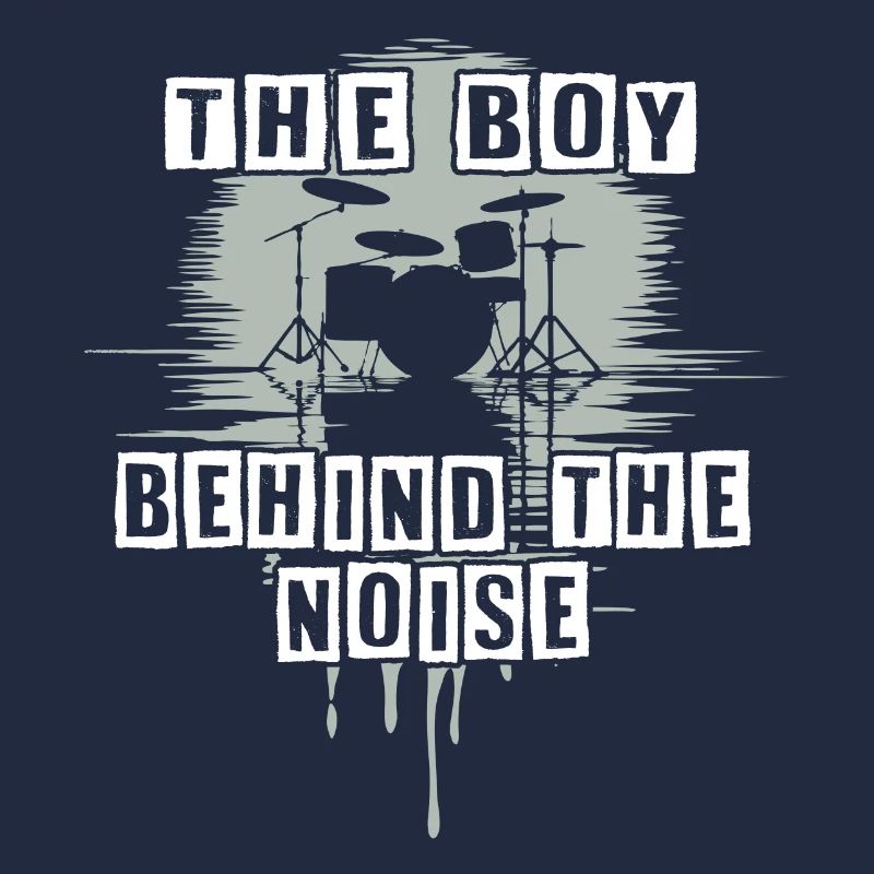 Drummer Boy Schlagzeuger Drumset Silhouette