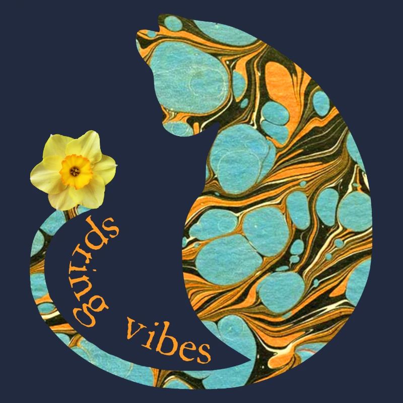 Chat avec fleur E 204