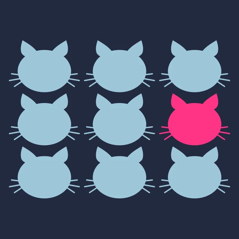 9 Cats Pattern Difference pour être différent