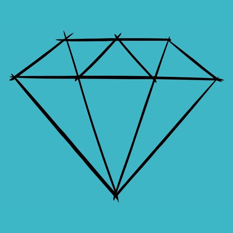 Dessin de symbole de pierre précieuse