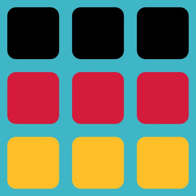 Drapeau - Carrés Tricolore - VECTOR