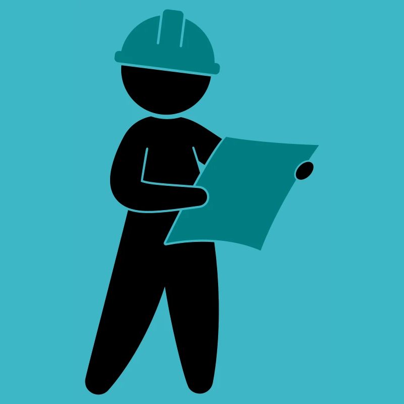 Un ingénieur sur un chantier de construction