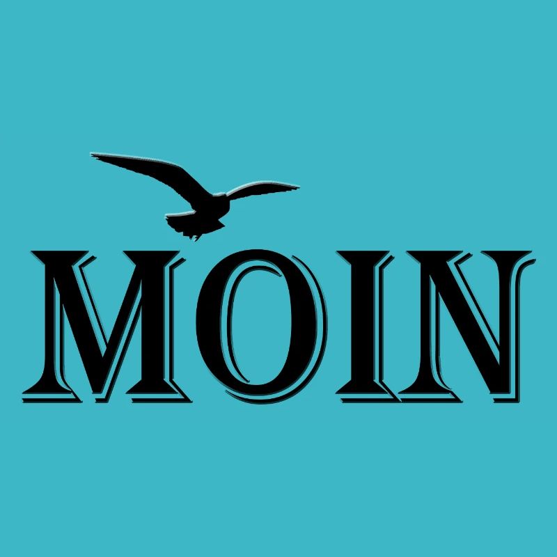 Moin Motiv mit Möwe - Nordsee
