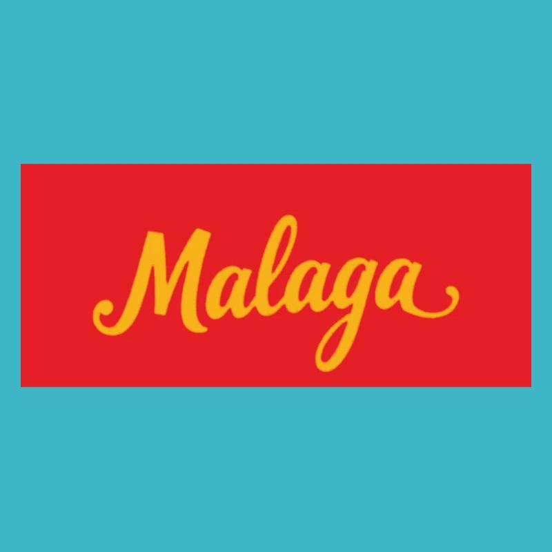 Design du quartier de Malaga en rouge et jaune
