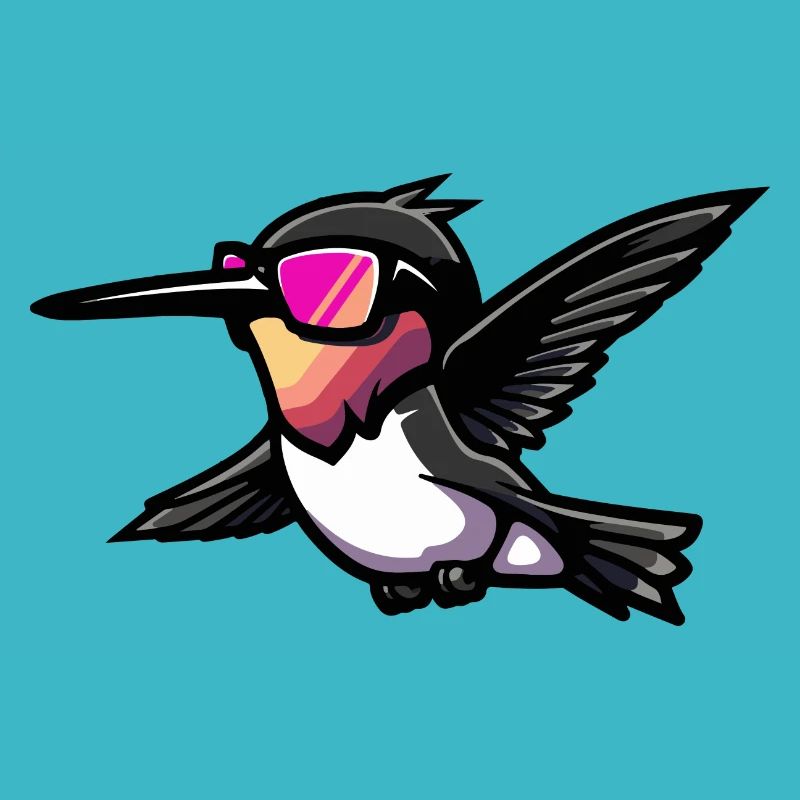 Hummingbird Bird Comic Cool