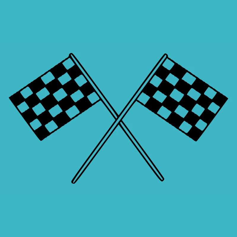 Drapeau Course Cible Voiture