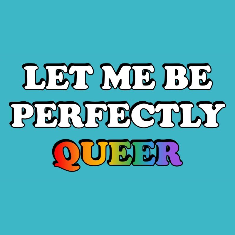 Lass mich perfekt queer sein Regenbogen