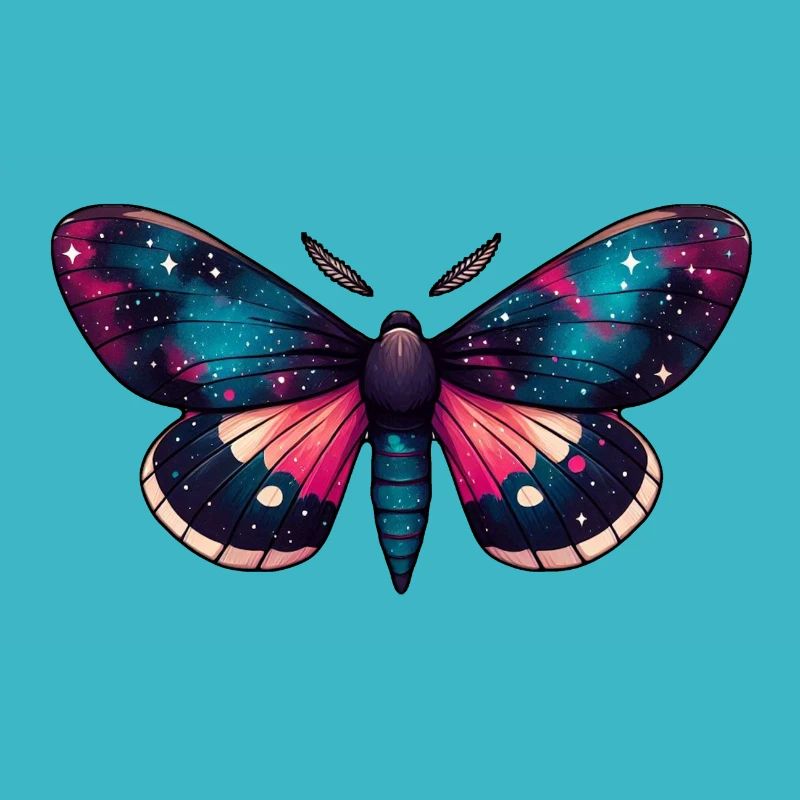 Papillon de nuit - Nébuleuse céleste cosmique Espace