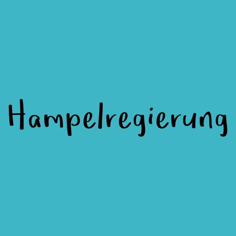 Hampelregierung Logo Text Selfmade