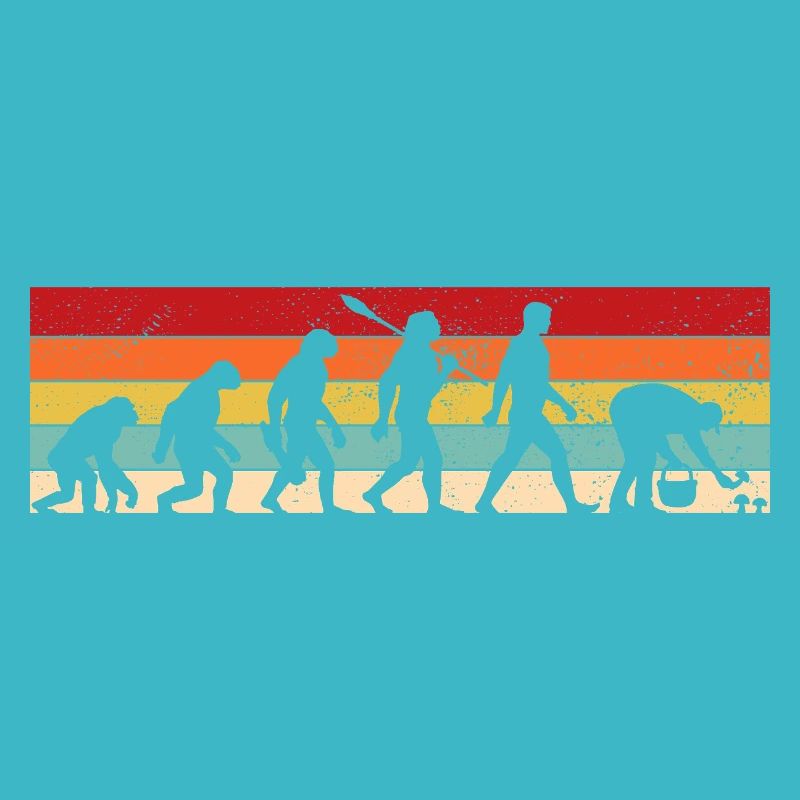 Evolution Cueilleur de champignons, Cueillette de champignons Vintage