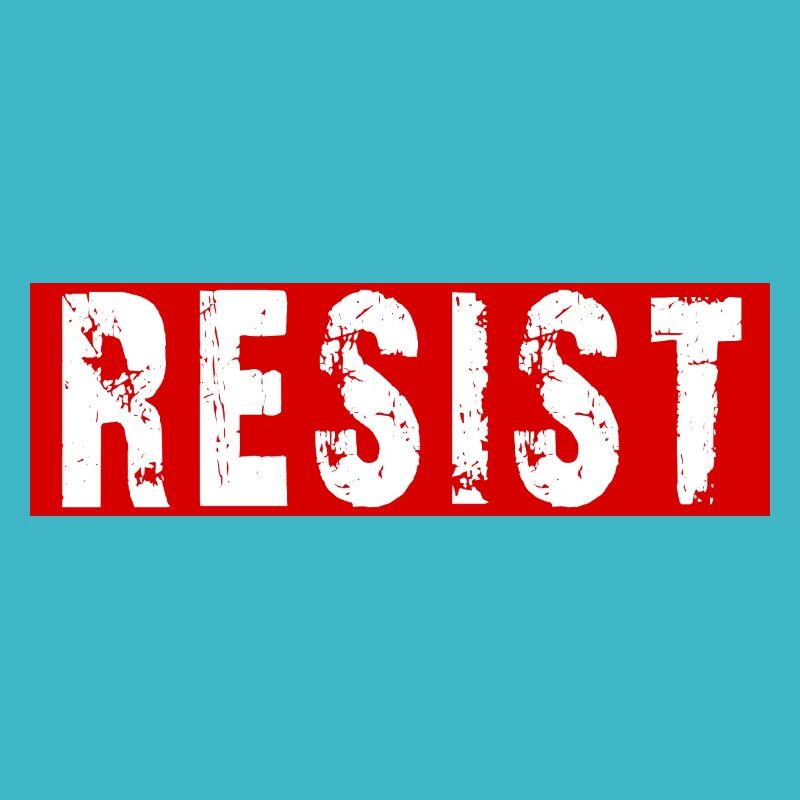 Resist Distressed Protest Typography