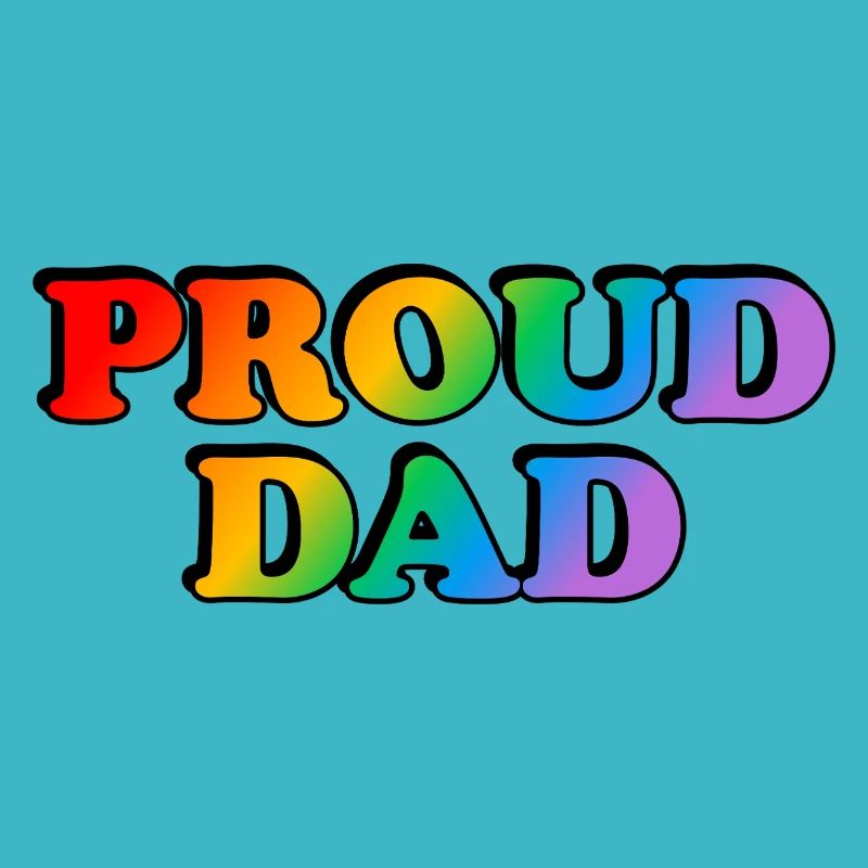 Stolzer Vater LGBTQ Stolz Eltern