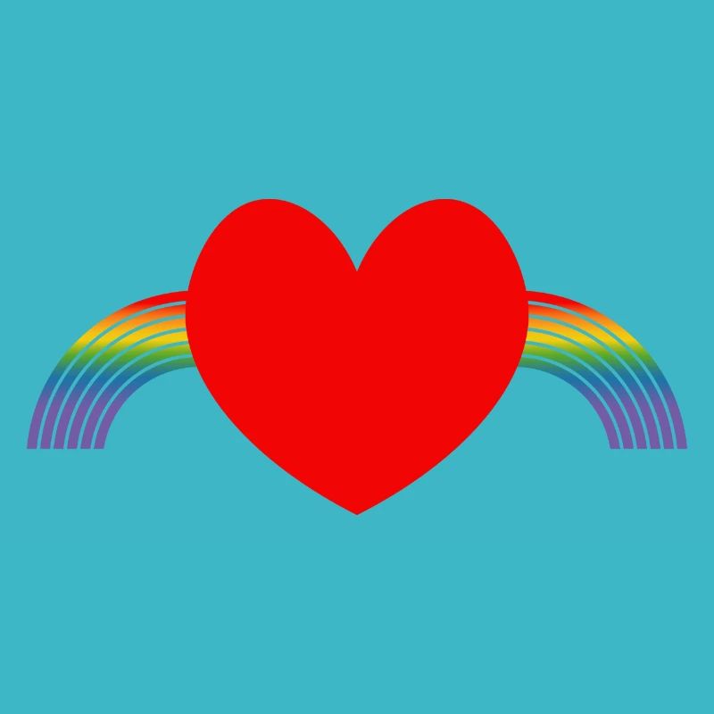 Regenbogen pride herz