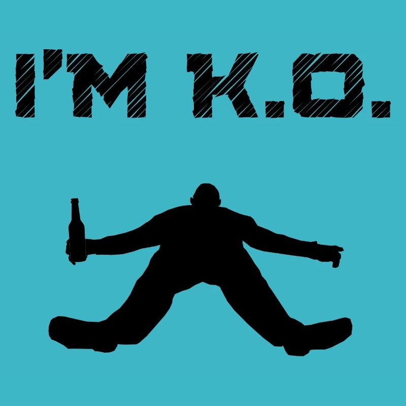 I'm KO Drunk Man Passed Out Blackout Drunken Coma
