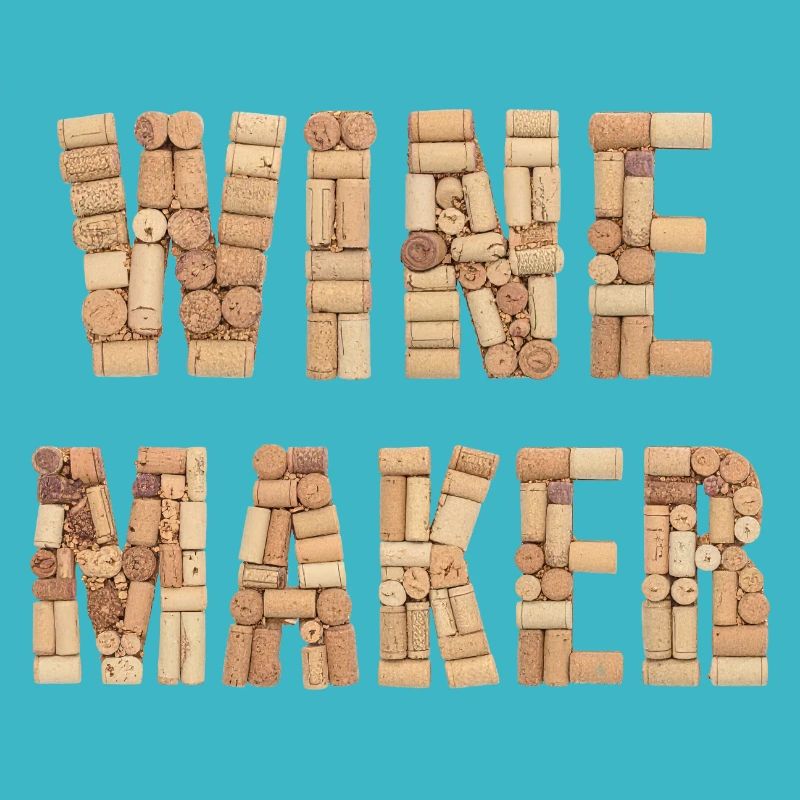 Winemaker – Real Cork Lettering Design
