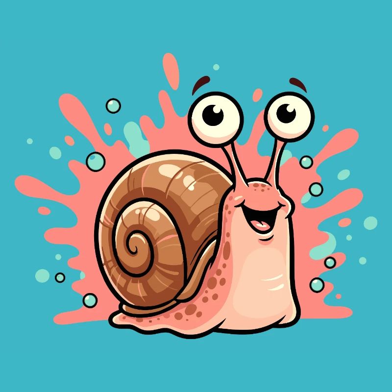 Design joyeux de l’escargot