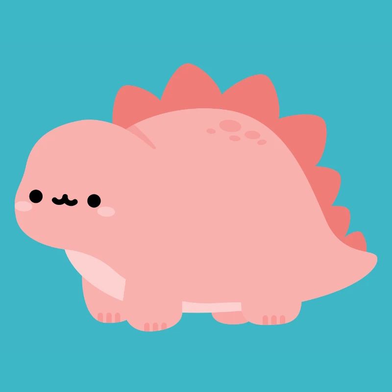 Süßer pinker Stegosaurus-Dino