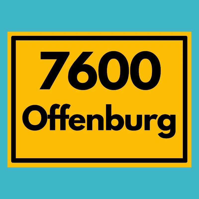 ANCIEN CODE POSTAL RETRO 7600 OFFENBURG