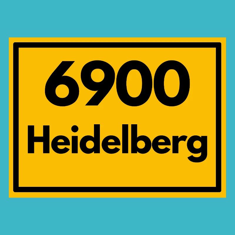 ANCIEN CODE POSTAL RETRO 6900 HEIDELBERG