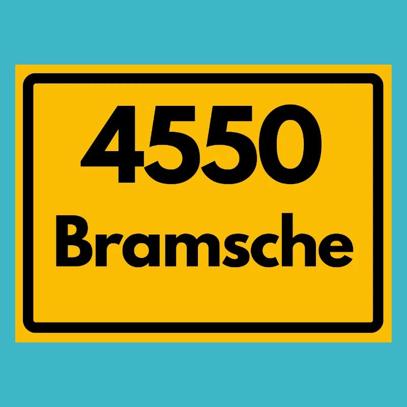 ALTE POSTLEITZAHL PLZ RETRO  4550 BRAMSCHE