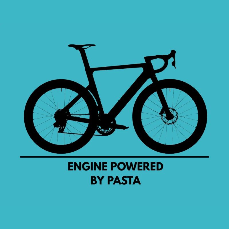 Engine Powered by Pasta – Radfahren Shirt