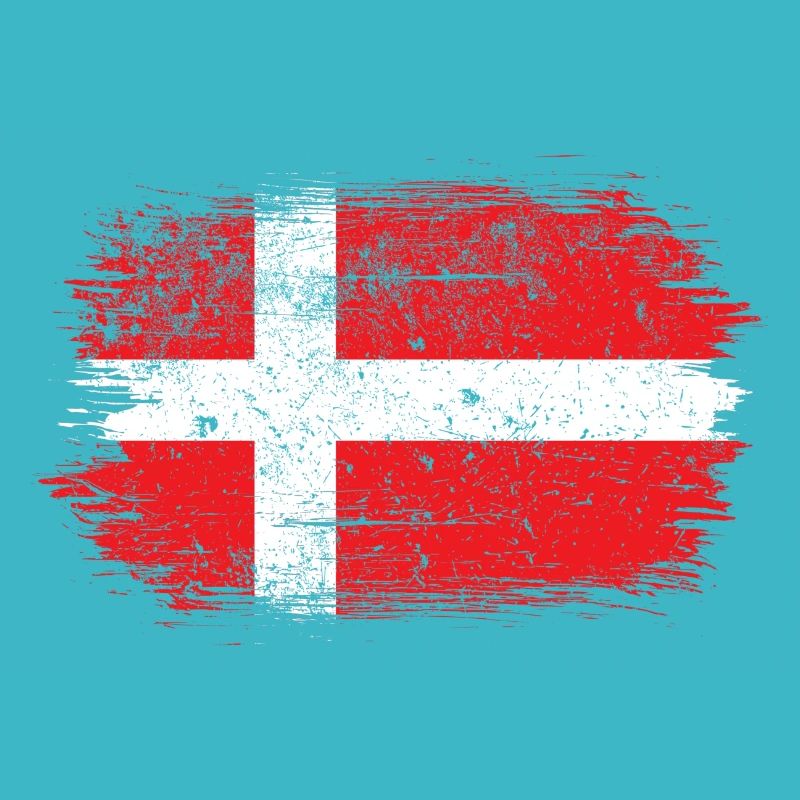 Coup de pinceau Drapeau danois