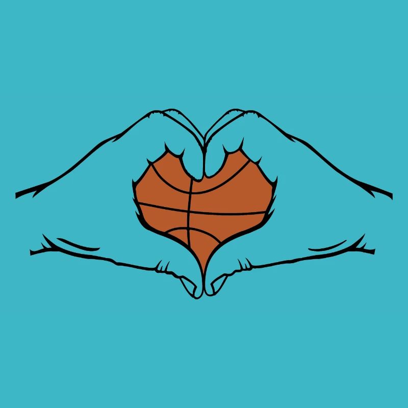 Basketball Herzform