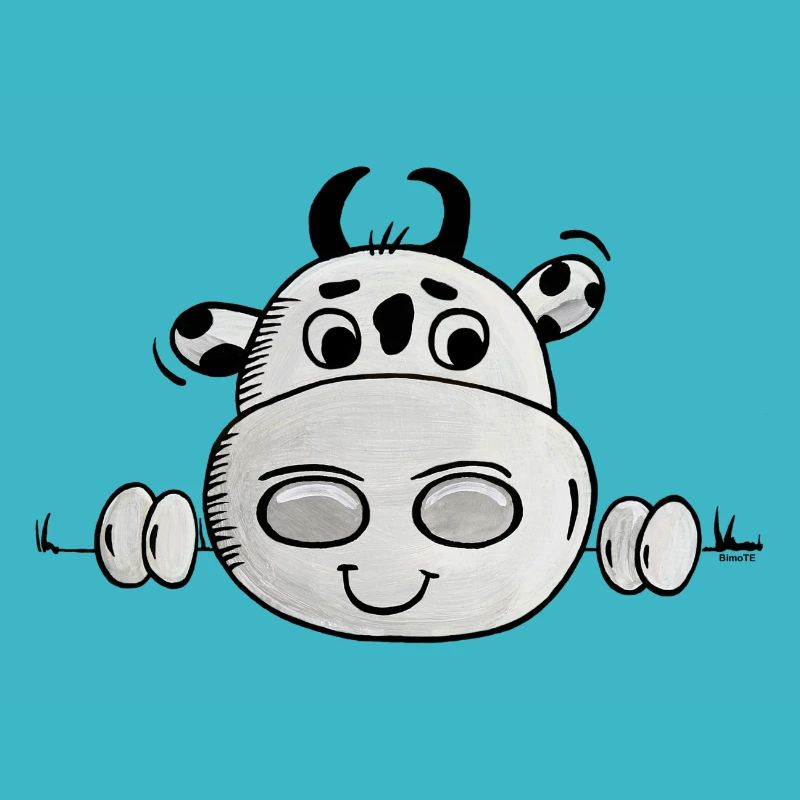 Cow looks