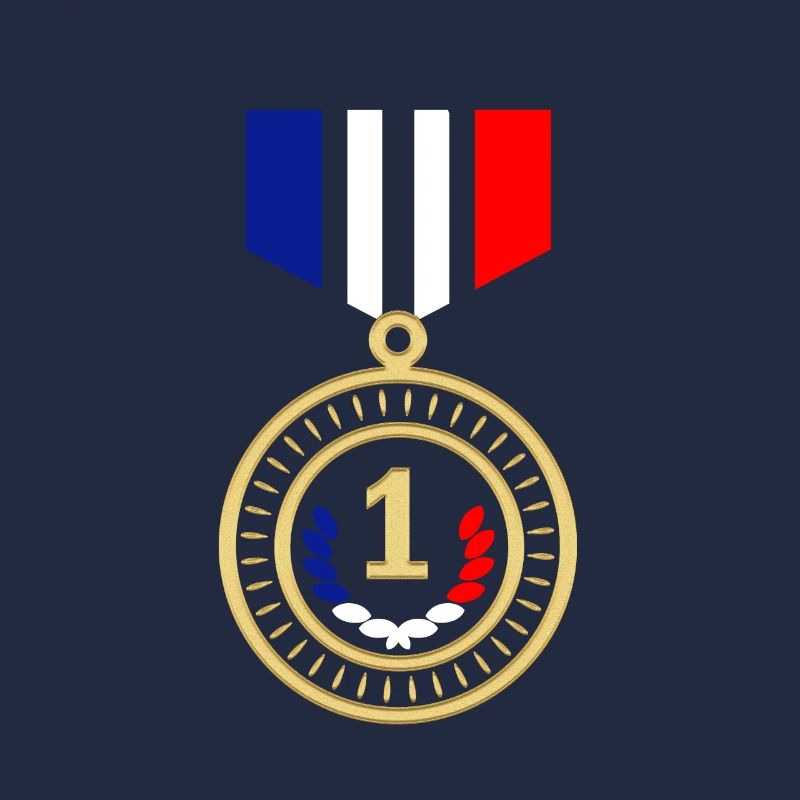 Red White Blue Medal