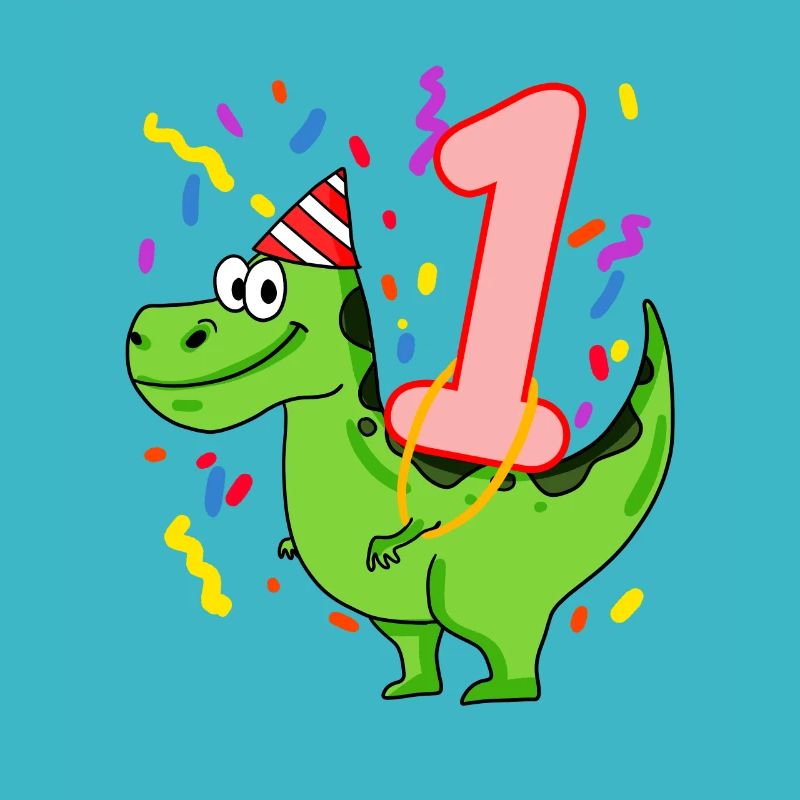 Dinosaurier Geburtstag 1 Jahre alt