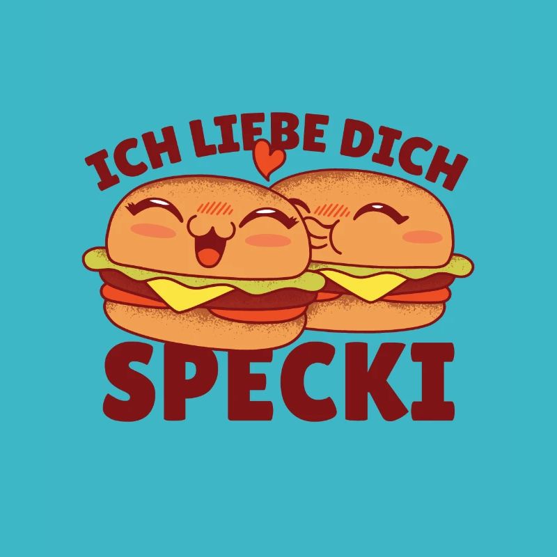 Hamburger Ich liebe dich Specki