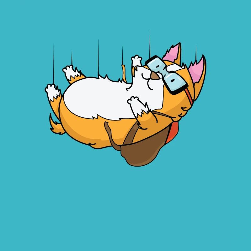 Chat en parachute