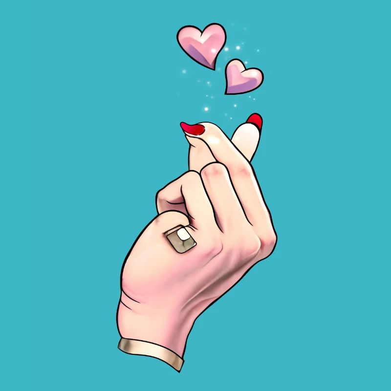 Finger Heart Korean K Pop