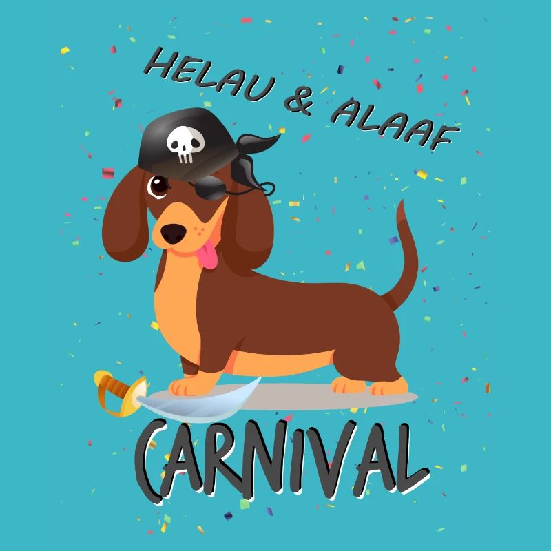 Teckel, Carnaval, Carnaval, Helau, Alaaf, Pirate