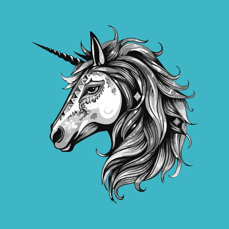 Einhorn Porträt Kopf Tier