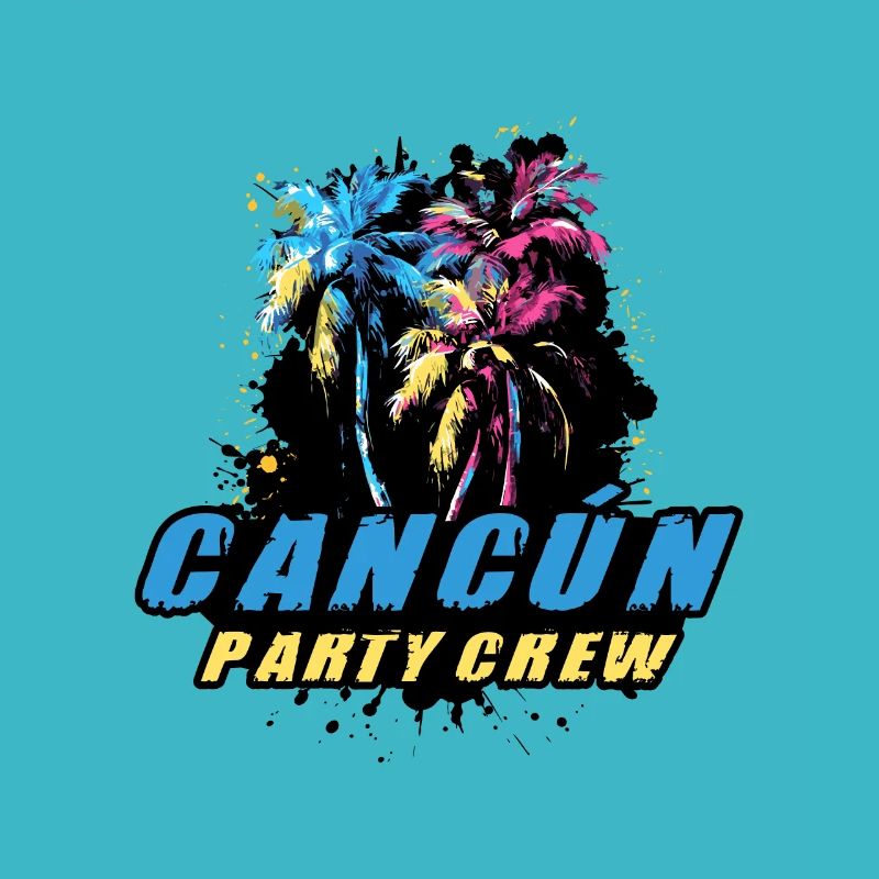 Cancun Party Crew Urlaub Spruch